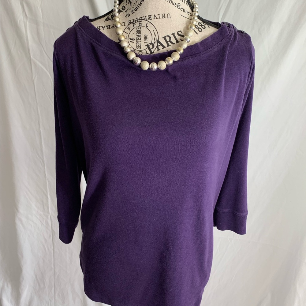 Jones New York Deep Purple Top